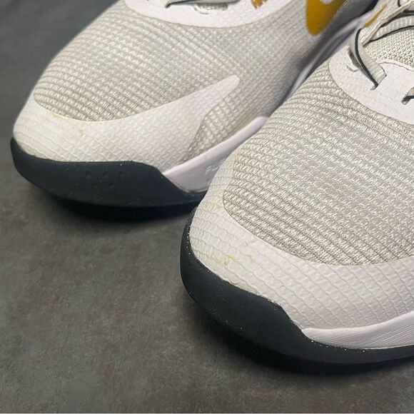 Nike Air Max Alpha Trainer 5 'White Gold Suede' DM0829-101 Men's Sneakers Sz 12 - Picture 7 of 16